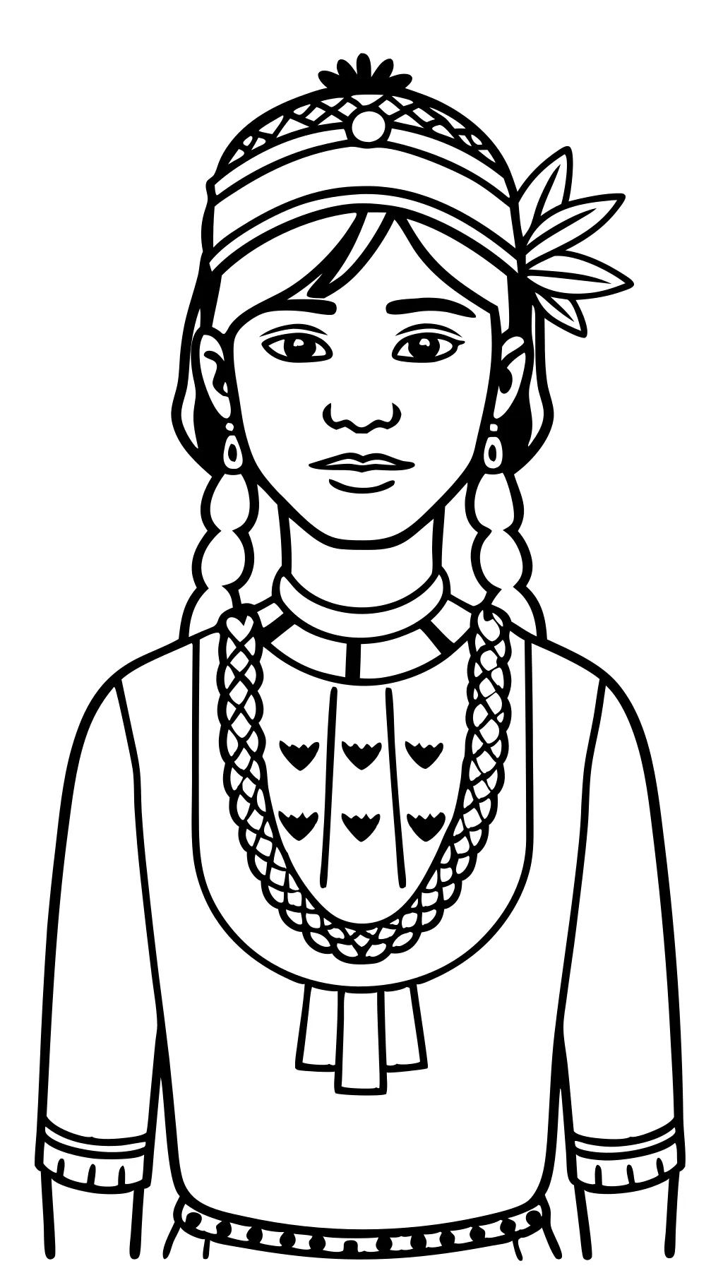 coloring pages of american indians